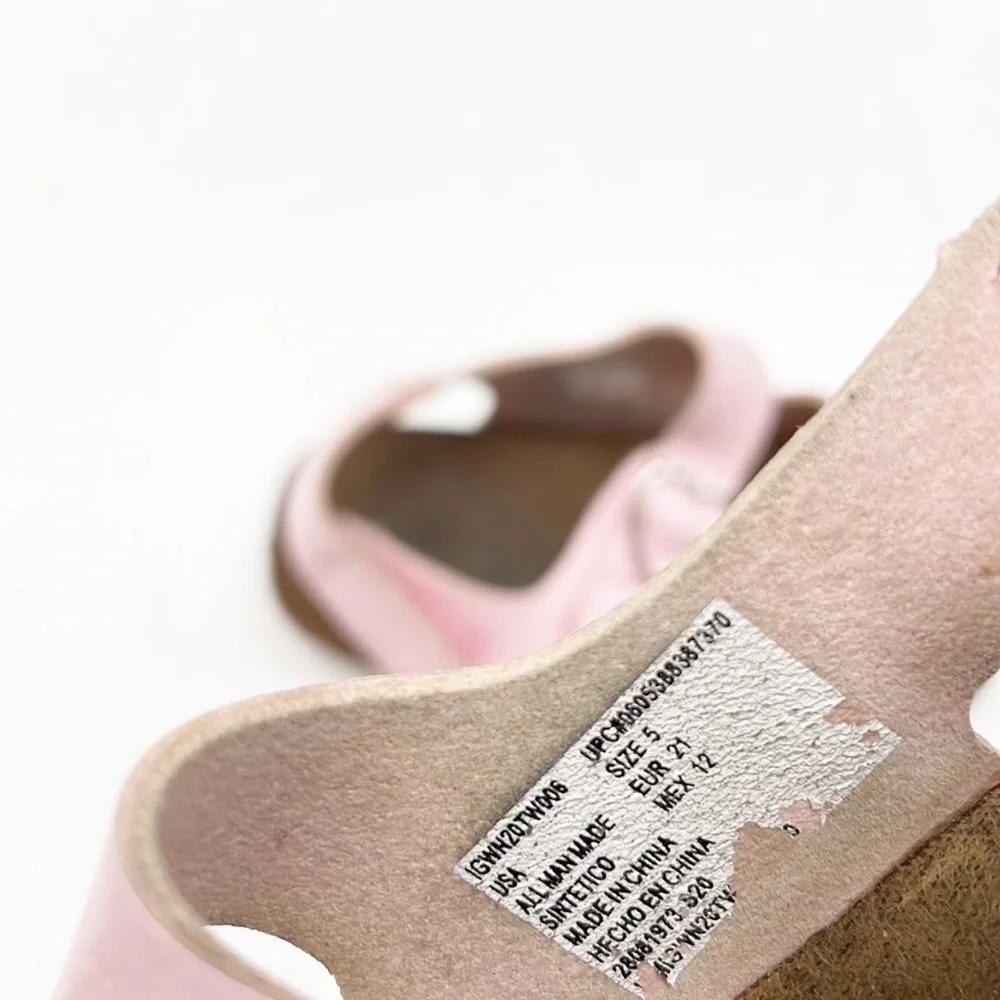 Wonder Nation pink baby girls sandals